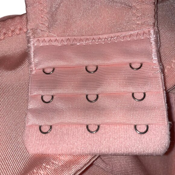 NEW Convertible Bra Panty Set Tie Back Halter Adjust Removable Strap Pink 36B - Picture 7 of 14